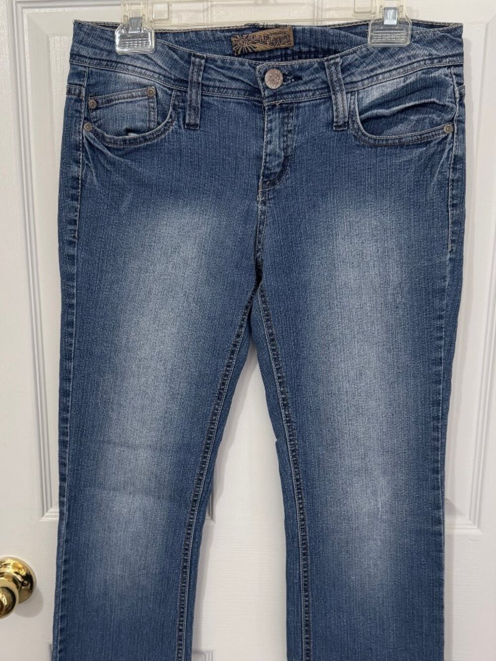 WALLFLOWER VINTAGE Y2K DENIM JEANS - SIZE 9 JUNIOR - STRETCH
